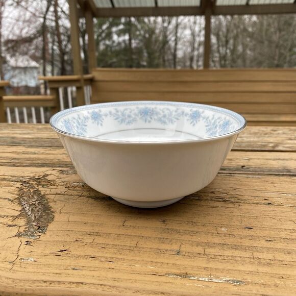 Noritake Contemporary Fine China Blue Hill Oval Vegetable Serving Bowl 2482 - Picture 3 of 8